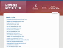 Tablet Screenshot of newsletter.canberraconvention.com.au
